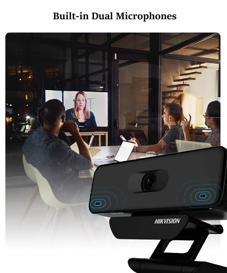 Hikvision 4K 3264*2448 Webcam for PC, Full HD Computer Camera, External USB Video Vonference Webcam with Microphone, HD Wide-angle Anchor live Webcam 8 Million Pixel High-end 4K