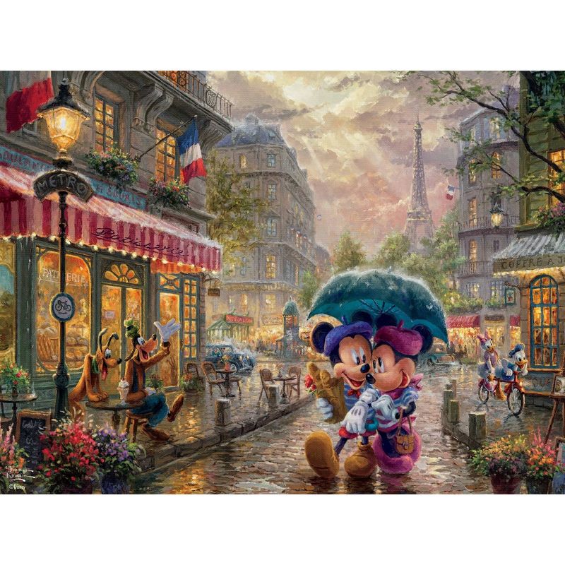 Ceaco Disney Thomas Kinkade: Mickey Mouse & Friends Minnie in Paris Jigsaw Puzzle - 750pc