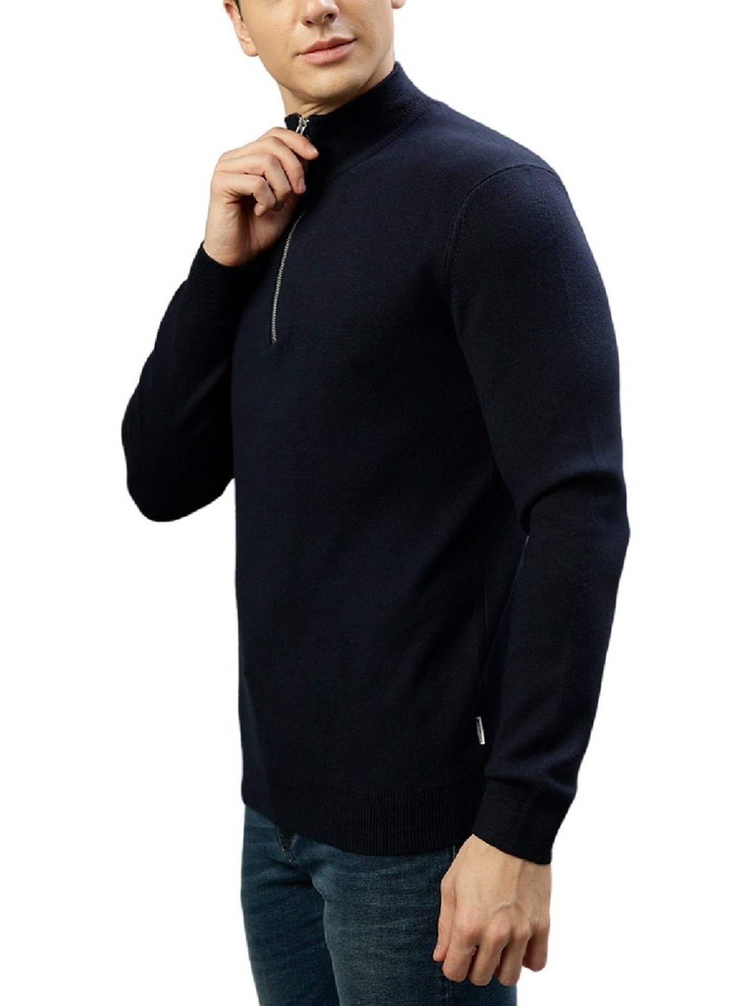 Lindbergh Blue Regular Fit Sweaters