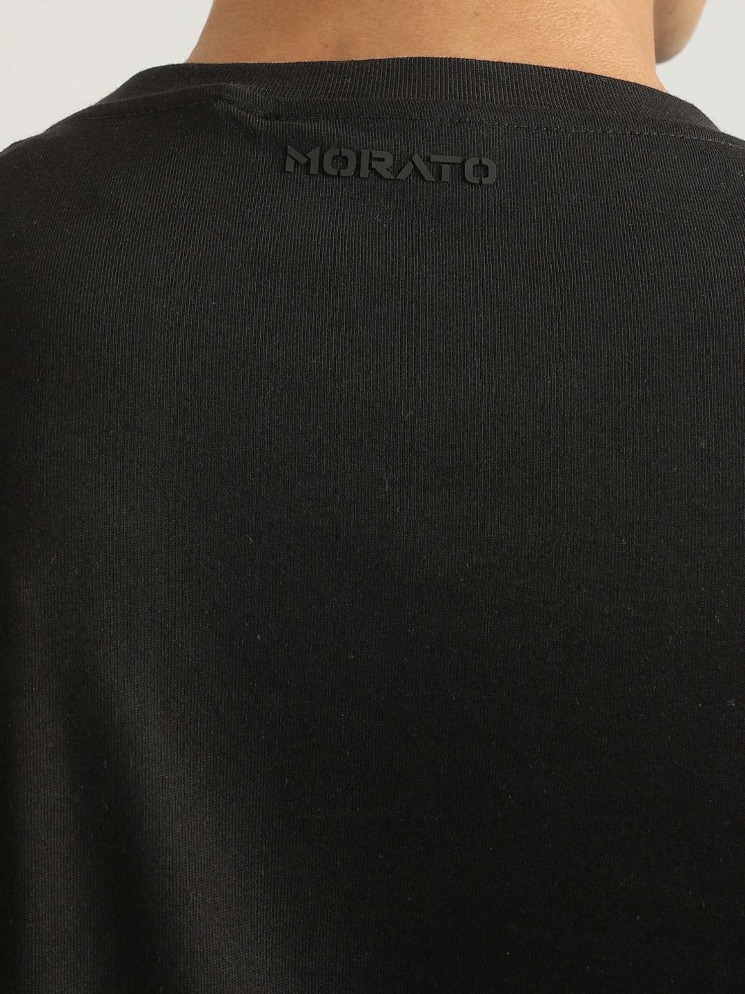 Antony Morato Black Pure Cotton Regular Fit Printed T-Shirt