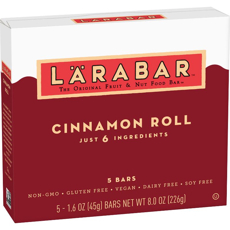 Larabar Cinnamon Roll The Original Fruit & Nut Food Bars - 8oz