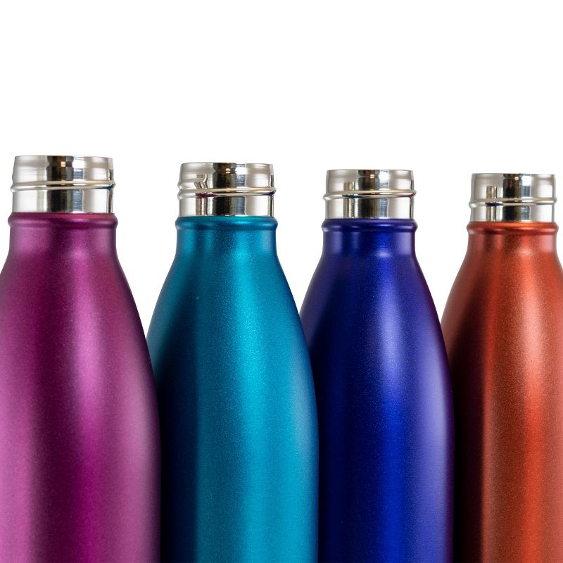 Mr. Coffee 4 Piece 16.9 Ounce Thermal Bottle Set in Assorted Colors