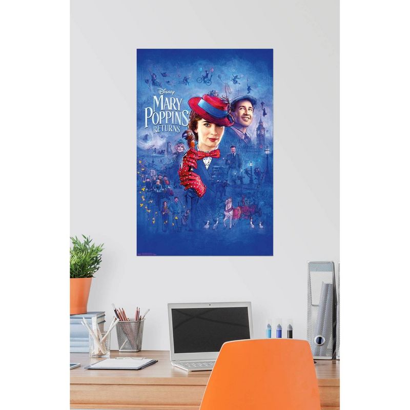 22.375" x 34" Disney Mary Poppins Returns - Sketch Unframed Wall Poster Print - Trends International
