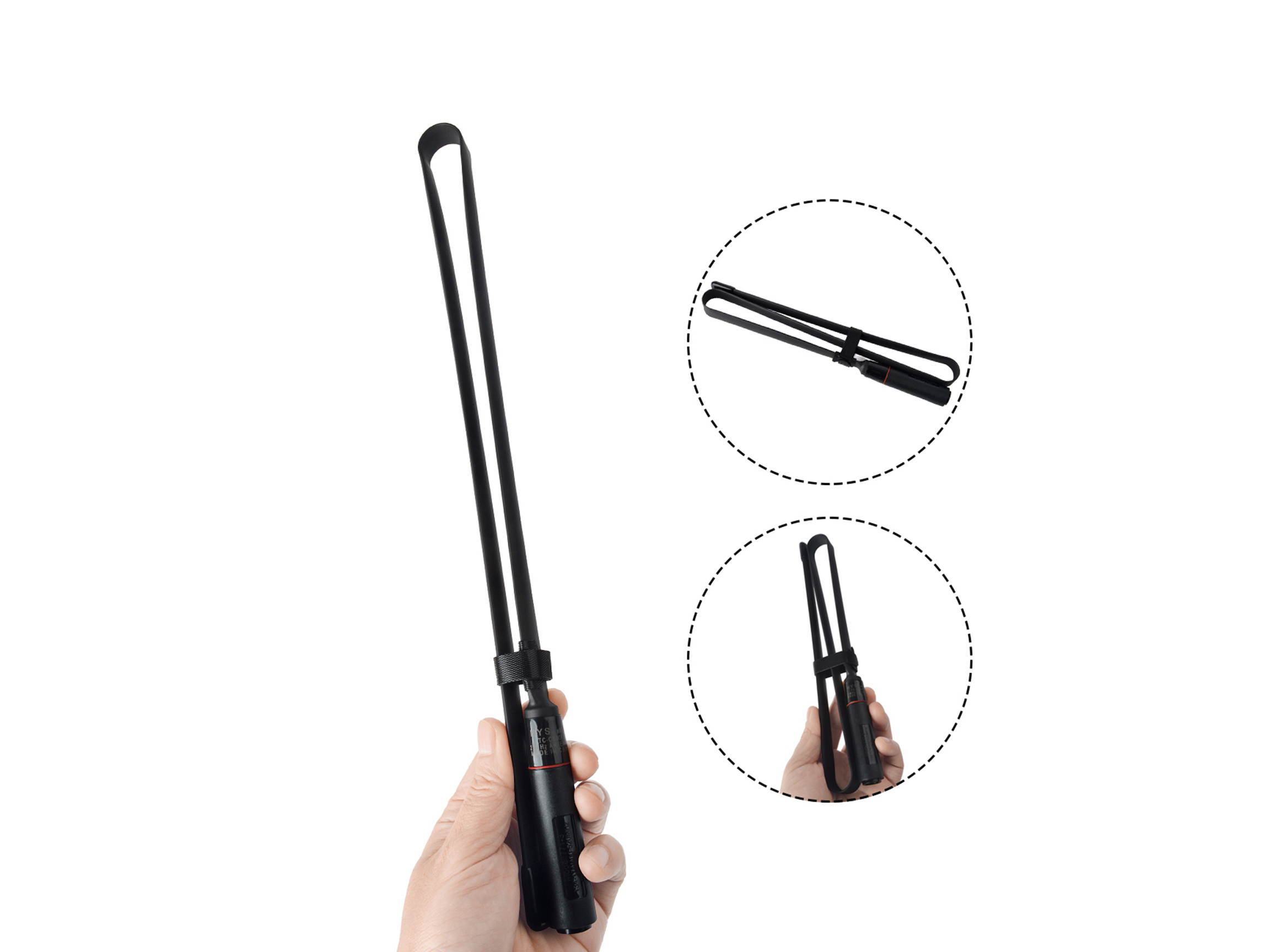 HYS Foldable CS Tactical BNC Antenna 27Mhz for Cobra Midland Uniden CB Radio