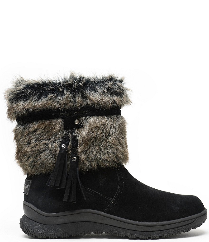 bionica Denali 2 Collection Derinda Waterproof Leather Block Heel Lug Sole Combat Booties