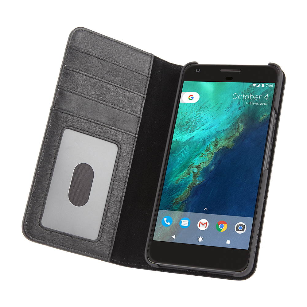 Case-Mate Wallet Folio Series Leather Case Cover for Google Pixel 2 - Black