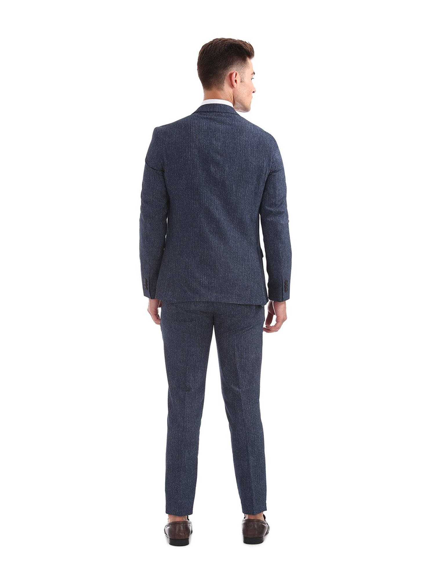 Arrow New York Navy Slim Fit Two Piece Suit