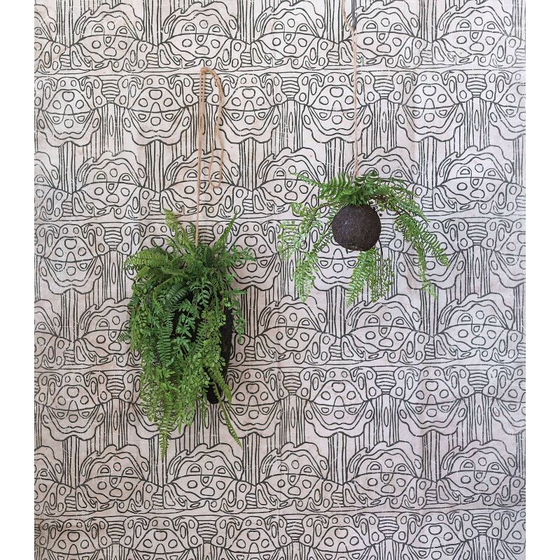 8.5" x 13" Artificial Faux Hanging Fern Plant - 3R Studios
