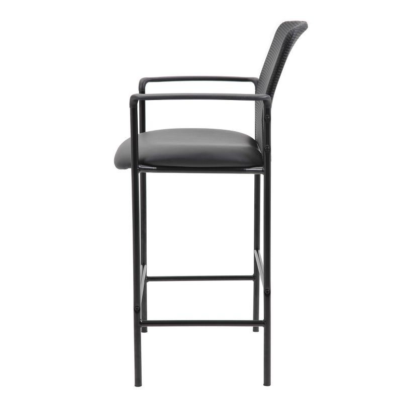 Contemporary Mesh Counter Height Barstool Black - Boss Office Products