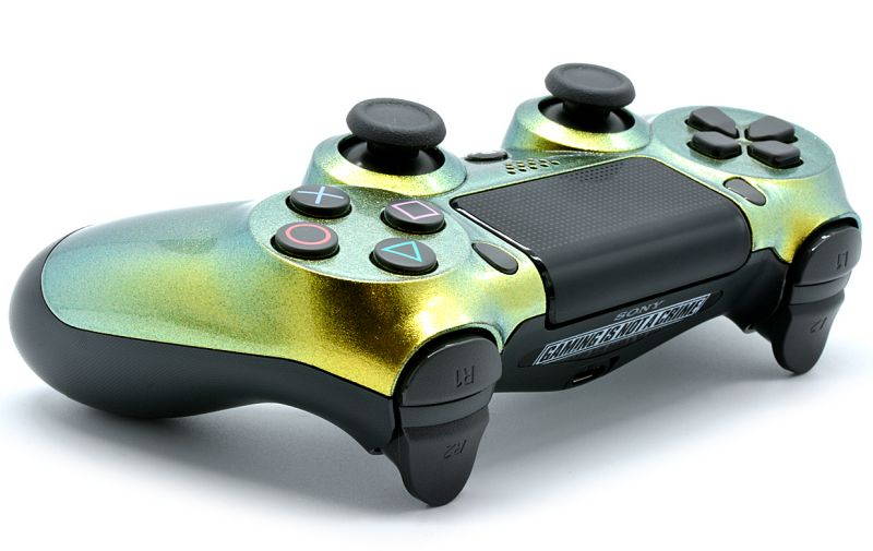 "Chameleon" Ps4 PRO Rapid Fire Custom Modded Controller 40 Mods for COD BO3, Infinite Warfare, Destiny, Ghosts Quick Scope Auto Run Sniper Breath & More with CUSTOM LIGHTBAR