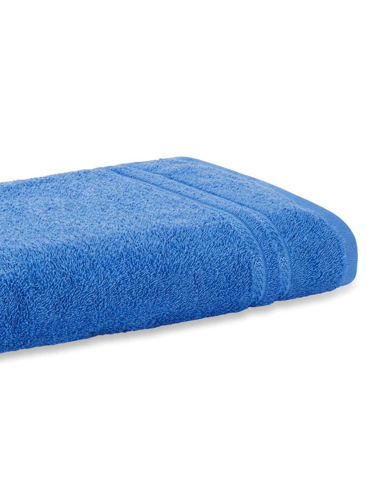 Welspun Quik Dry Blue Cotton 380 GSM Bath Towel