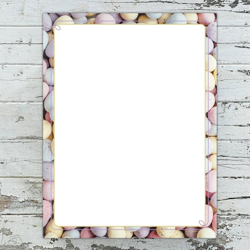 80ct Speckled Egg Letterhead White