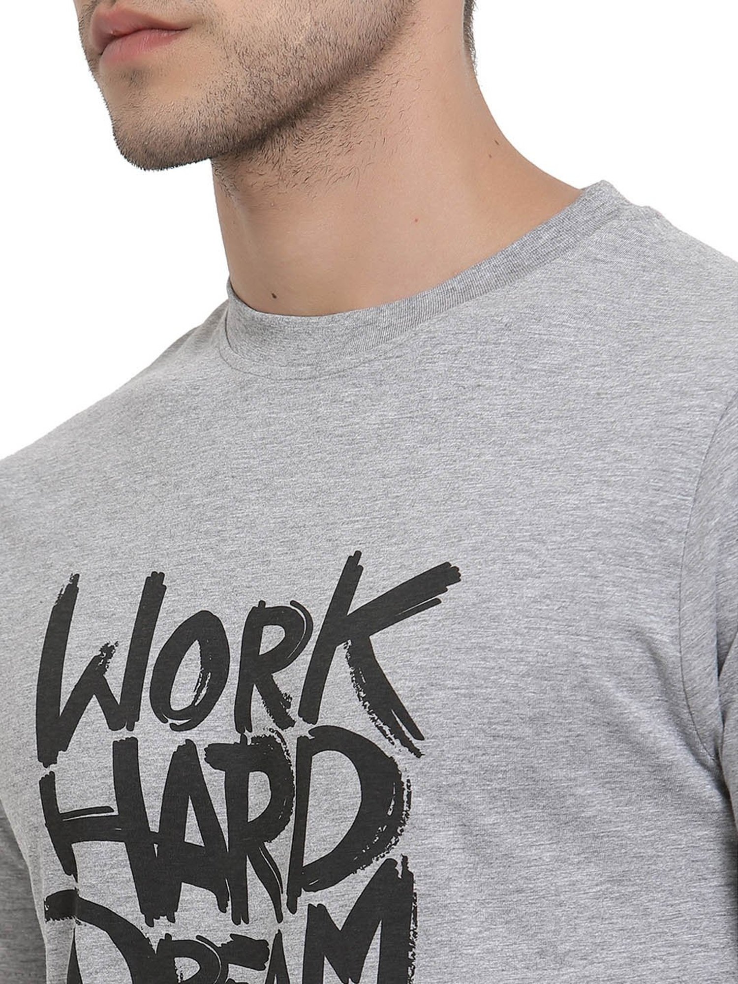 Proteens Grey Printed T-Shirt