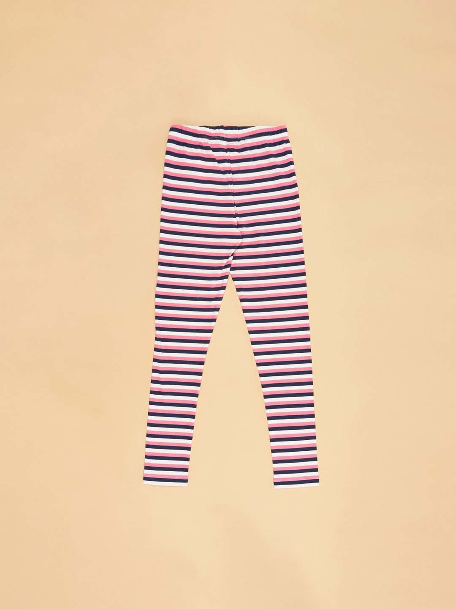 YU by Pantaloons Girls Multicolor Cotton Regular Fit Leggings (Pack of 2)