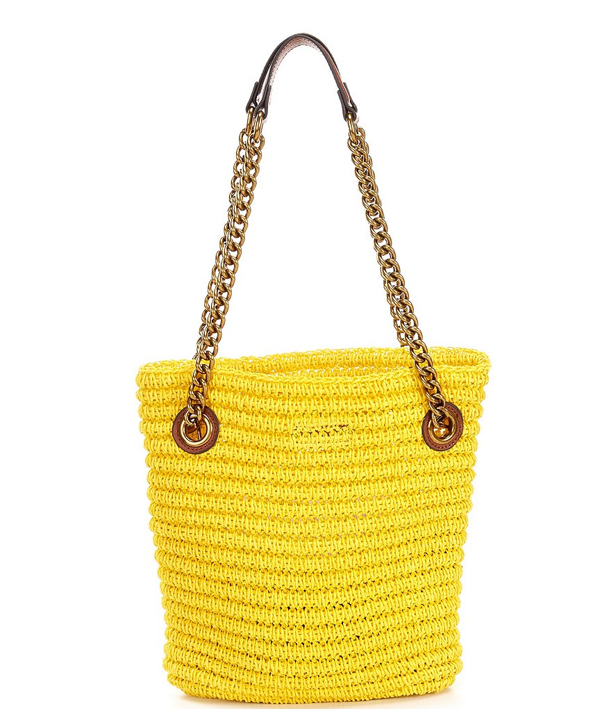 Kurt Geiger London Chelsea Raffia Small Tote Bag