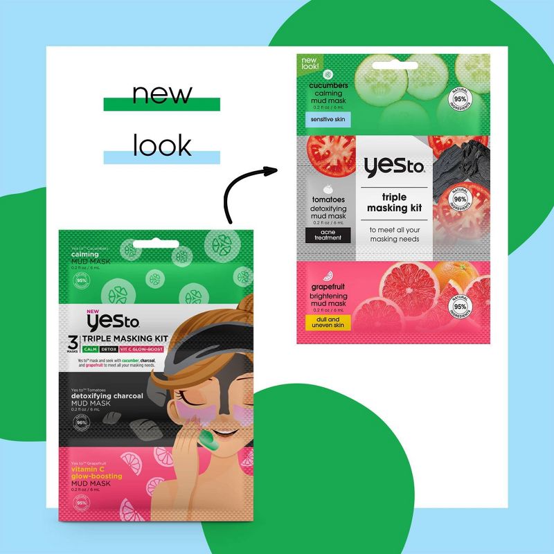 Yes To Triple Masking Kit - 3pc