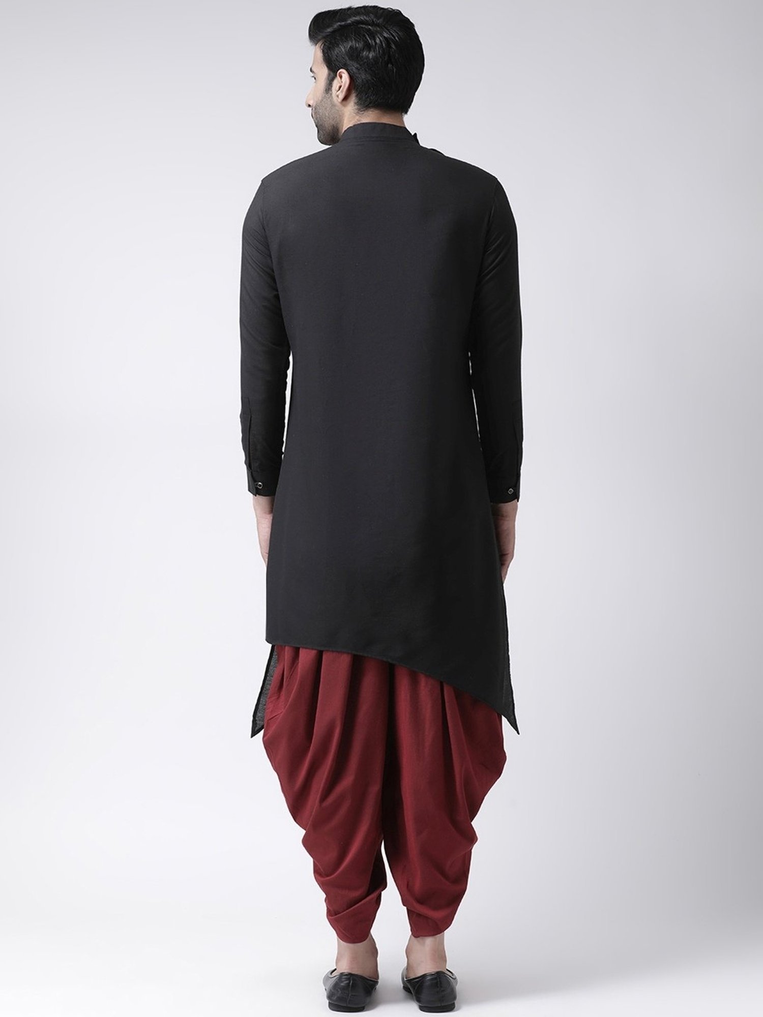 KISAH PLUS Black Regular Fit Kurta