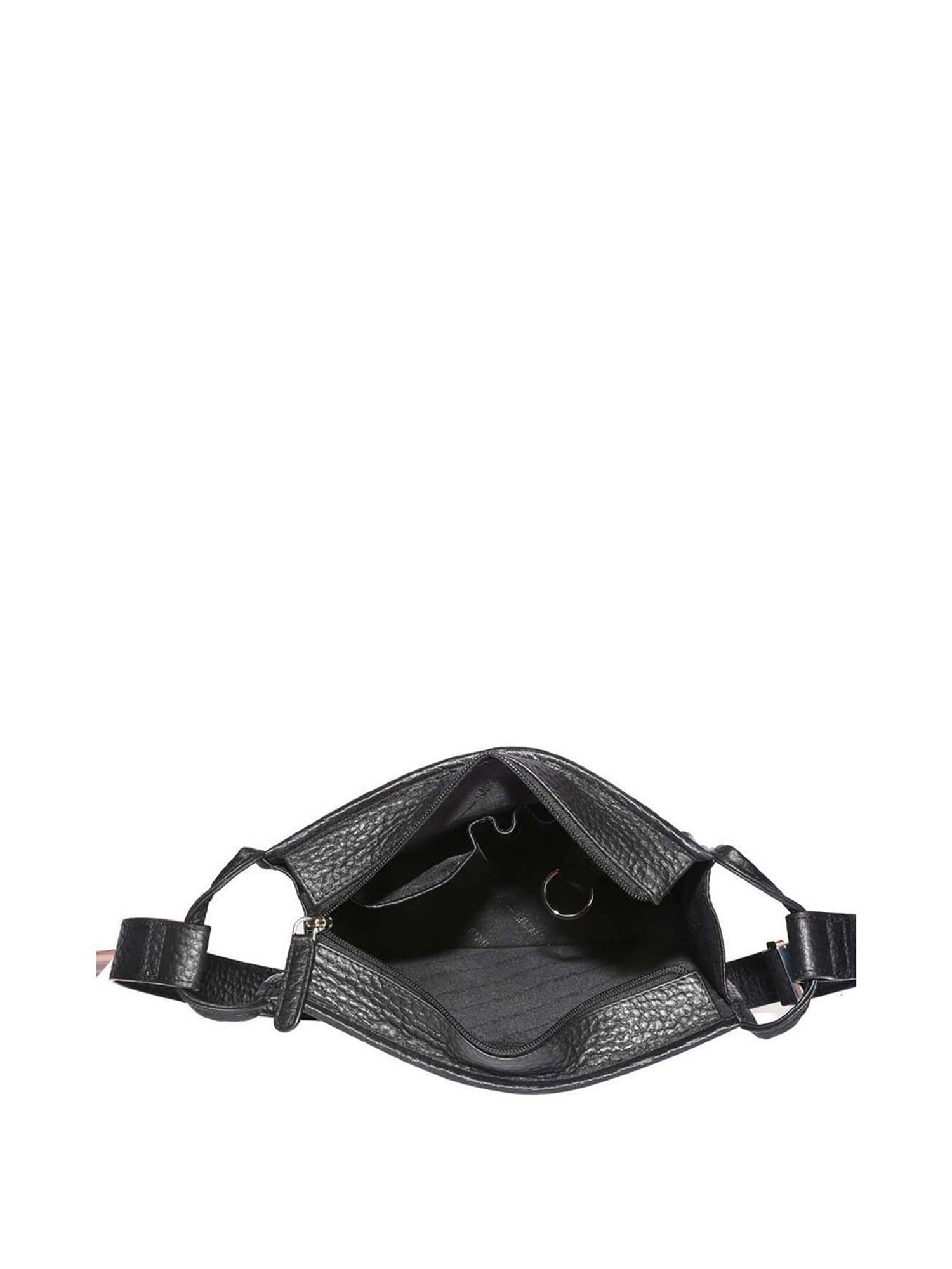 SASSORA Black Solid Medium Sling Handbag