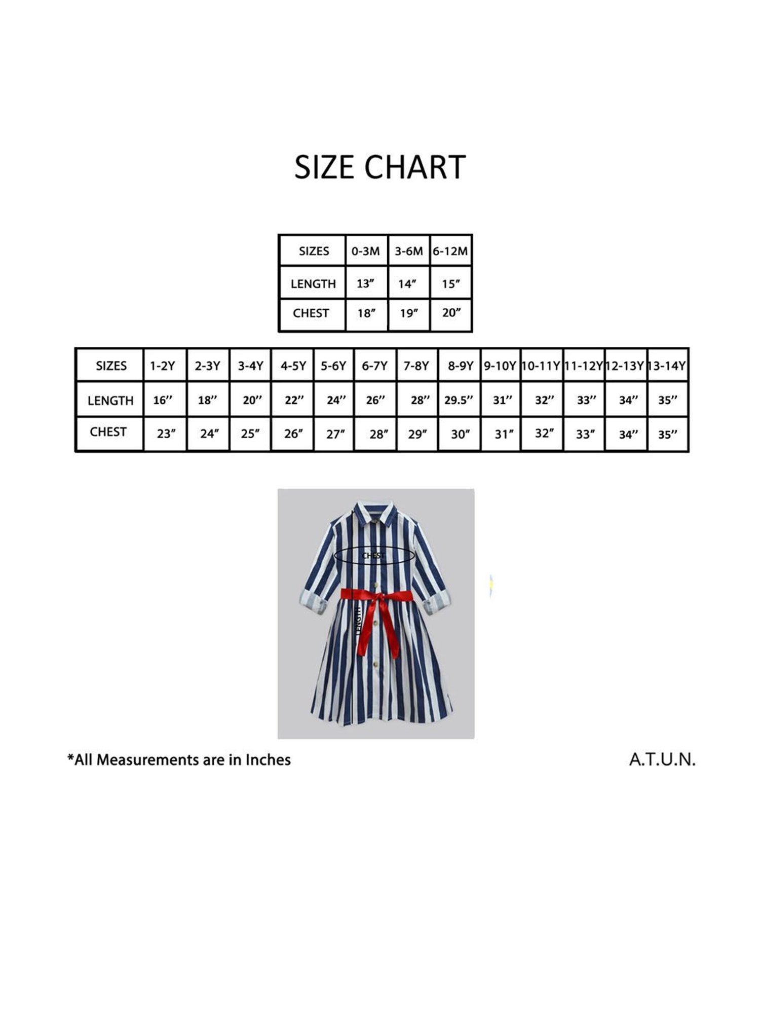 A.T.U.N. Girls Blue & Yellow Printed Full Sleeves Shirt Dress