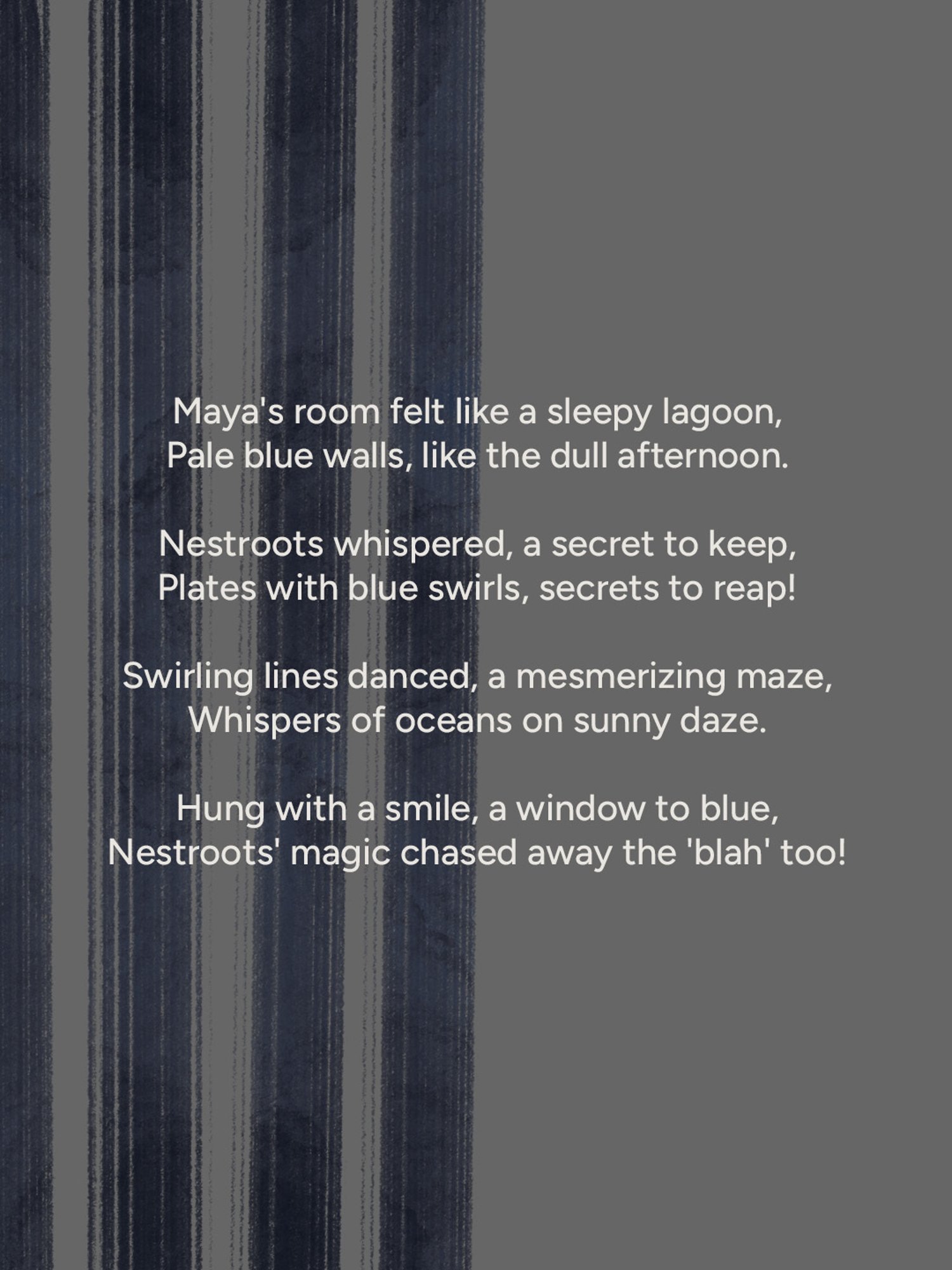 Nestroots Coastal Calm Blue & White Porcelain Decorative Wall Plate