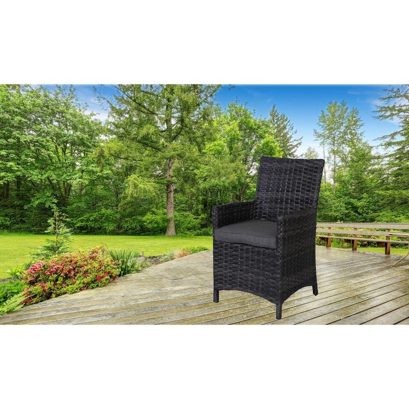 Bora Bora 2pk Patio Wicker Dining Chair Set - Gray - Teva Patio Furniture