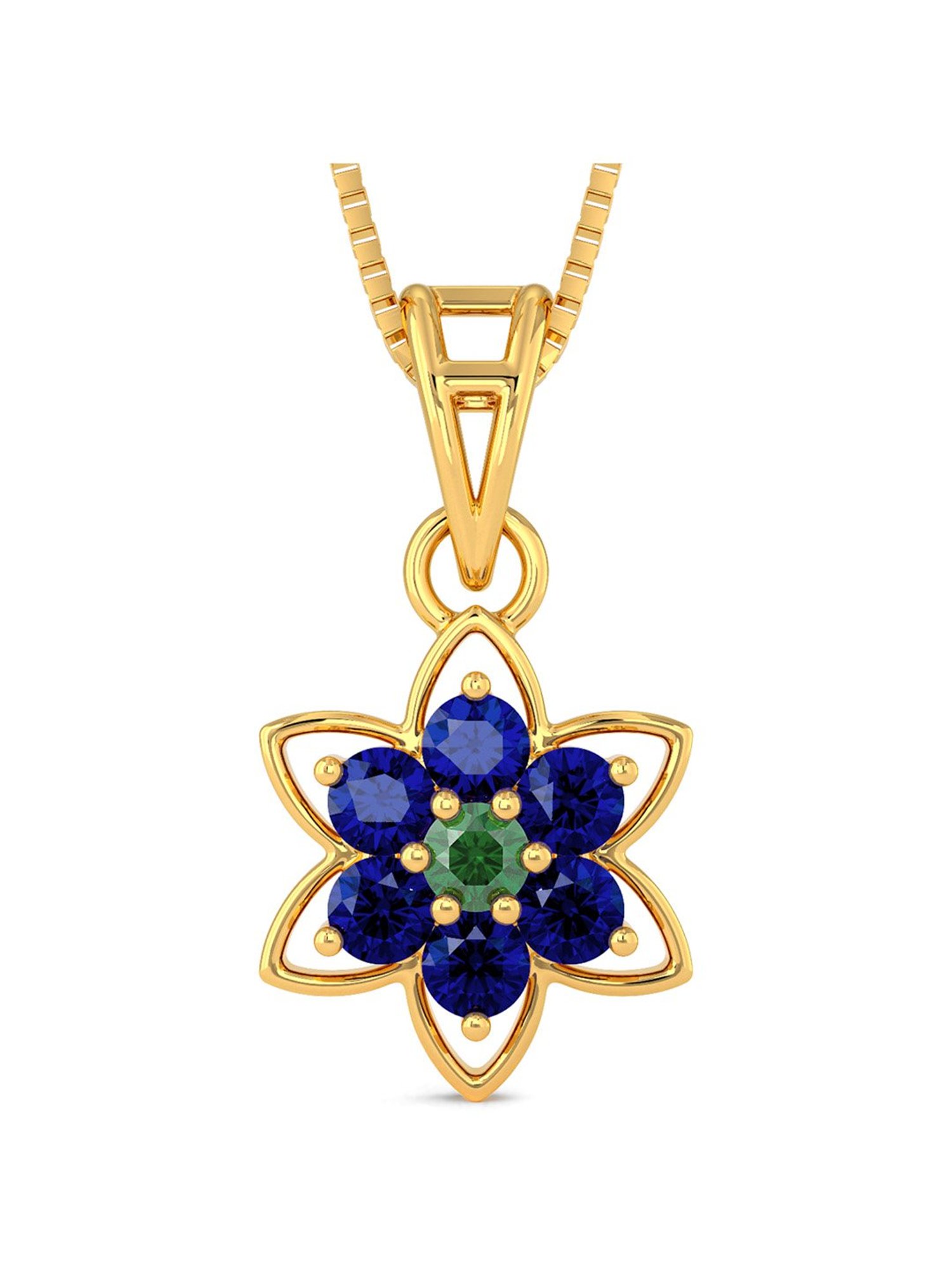 Joyalukkas 22k Gold Floral Pendant Set for Women