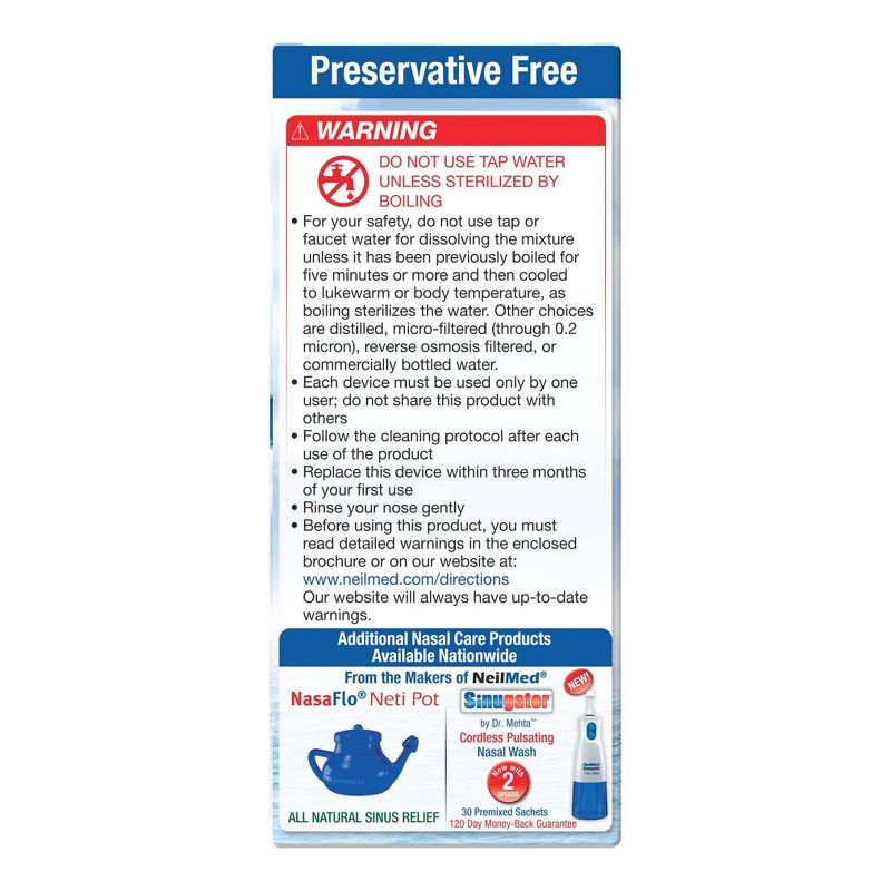 NeilMed Sinus Rinse Regular Refill Packets - 100ct