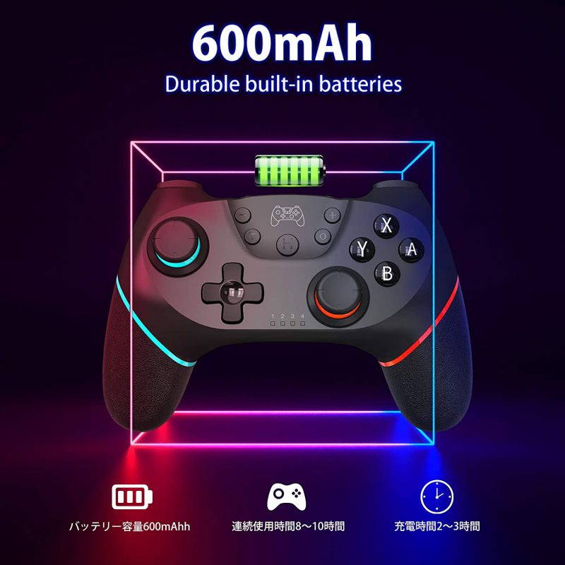 Wireless Controller for Switch/Switch Lite, Switch Pro Wireless Bluetooth Controller Joypad Remote Joycon Replacement,Wireless Switch Remote with Turbo, Motion (Blue)