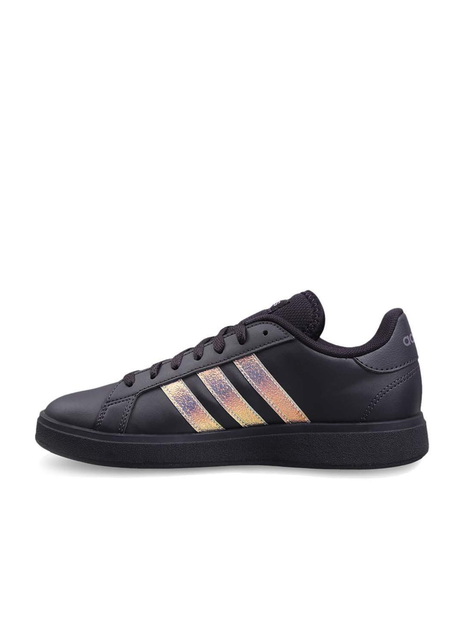 Adidas Women's GRAND COURT Black Tennis Shoes