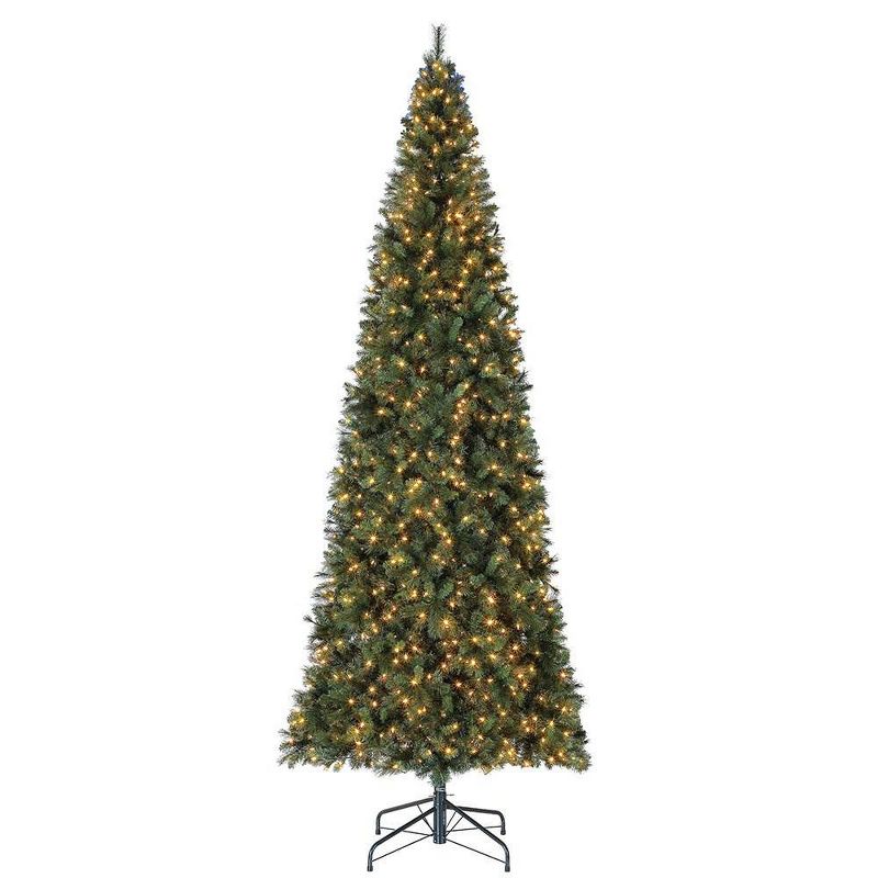 Home Heritage Albany 12' Pre-Lit Artificial Christmas Tree w/ Lights and Stand