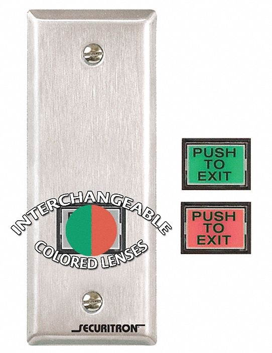 Push to Exit Button, Wall Mounted