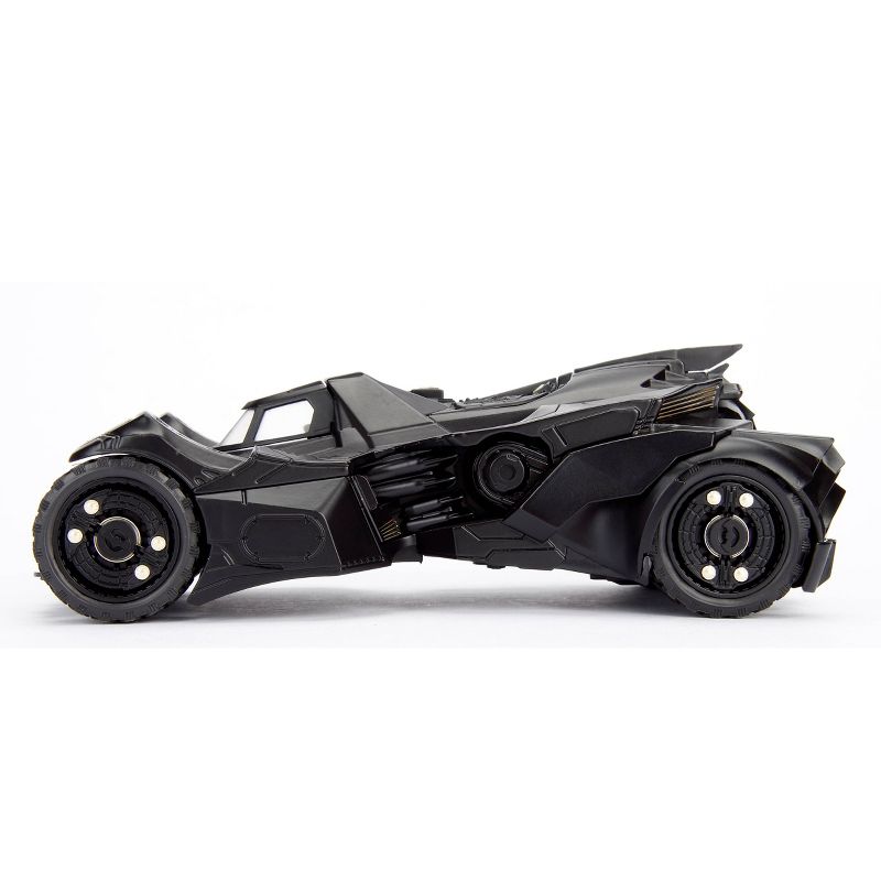 Jada Toys Hollywood Rides Arkham Knight Batmobile Die-Cast Vehicle with Batman Die-Cast Figure 1:24 Scale Primer Black