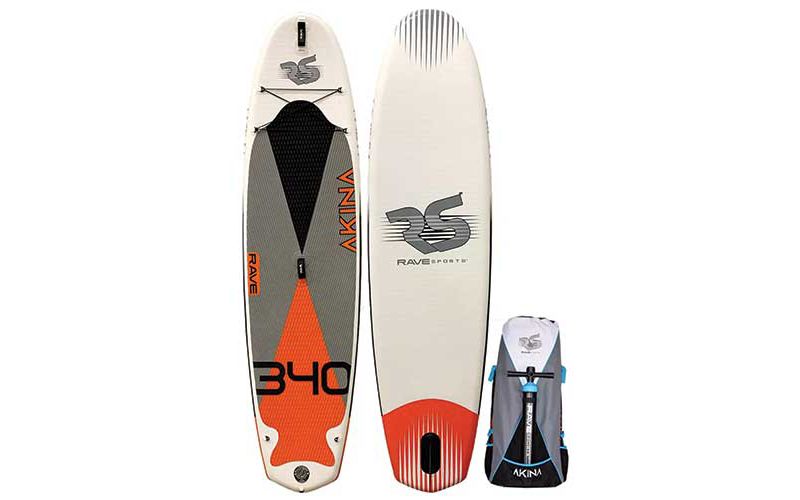 Rave Akina Inflatable Stand Up Paddleboard 11'2" Monarch Orange