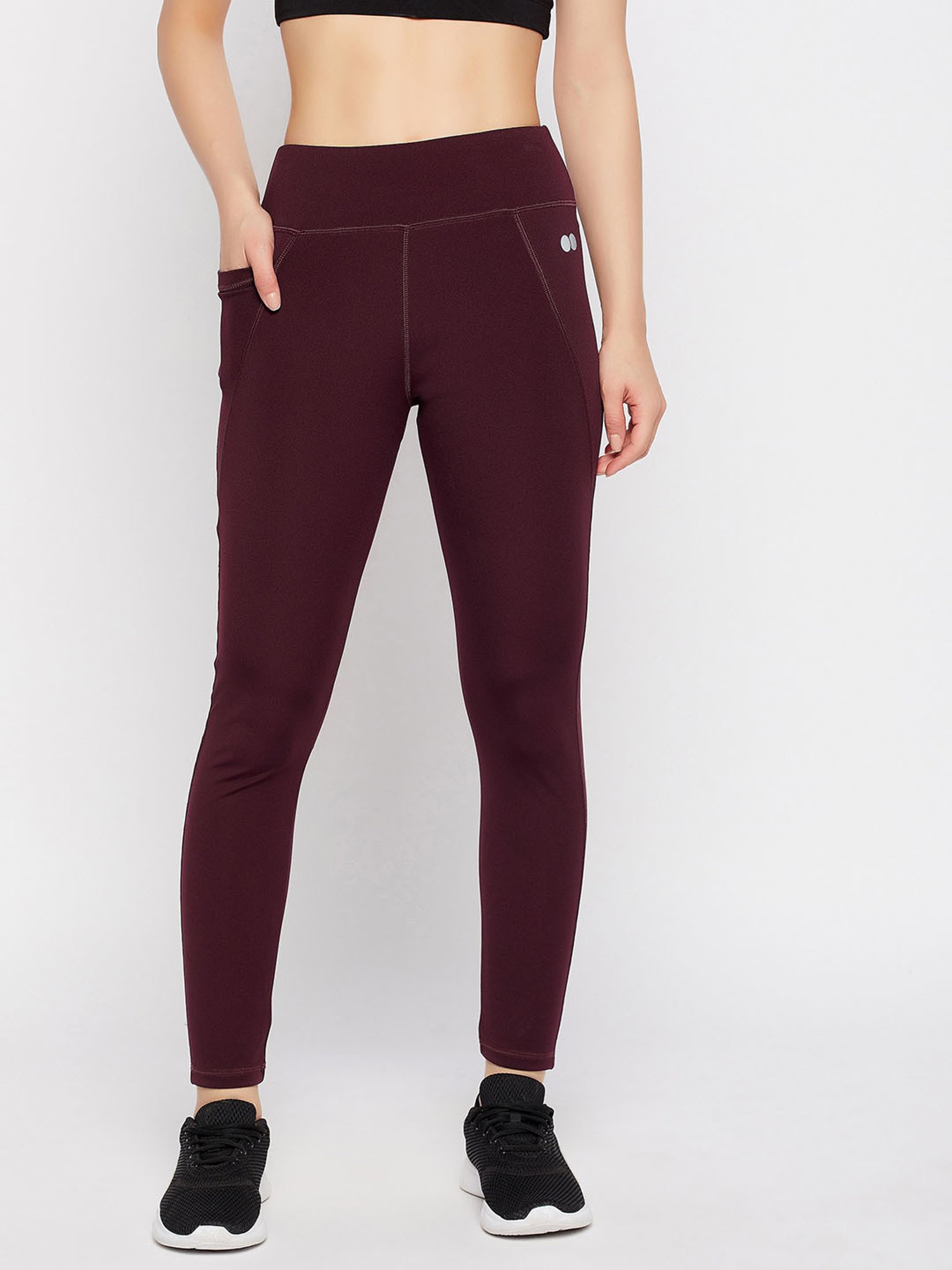 KENDALL + KYLIE White Printed Sports Tights