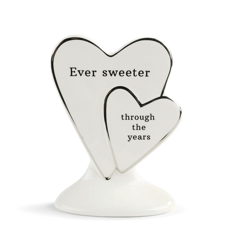 DEMDACO Ever Sweeter Cake Topper 7 x 5 - White
