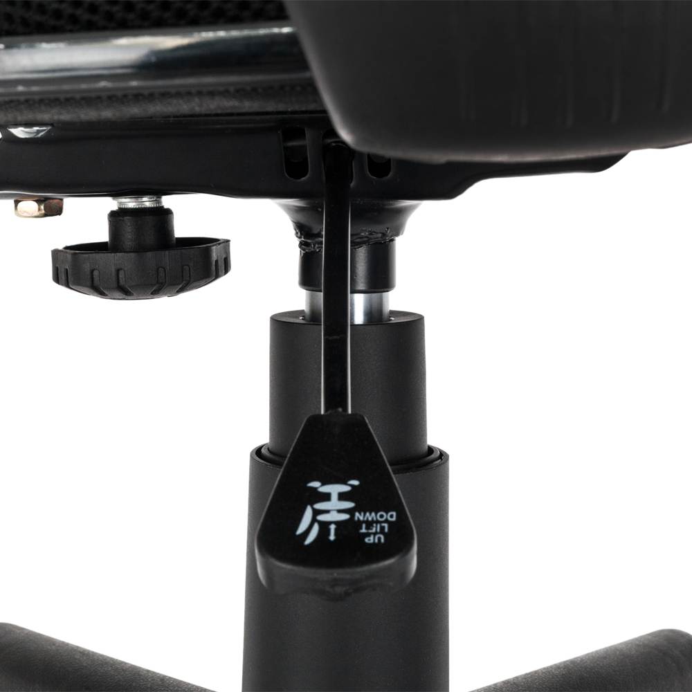 Jose Home Office Room Use Nylon Five-star Feet Mesh Chair Black