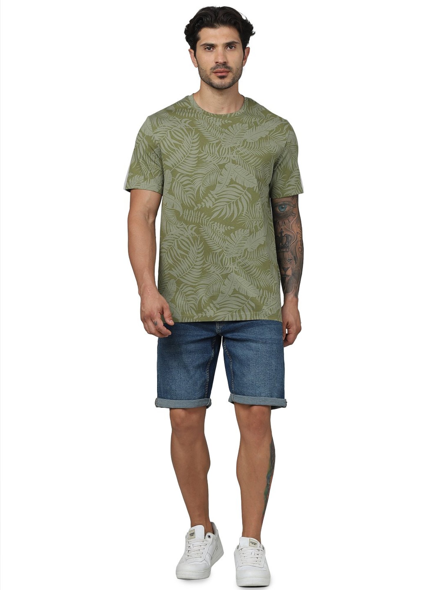 celio* Blue Slim Fit Denim Shorts