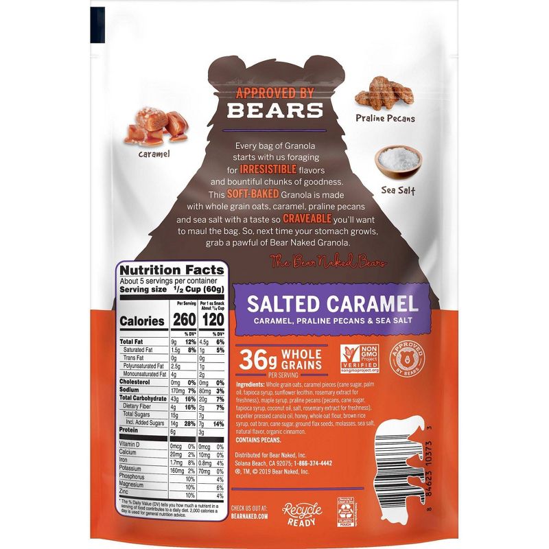 Bear Naked Seasonal Blend Salted Caramel Granola -12oz