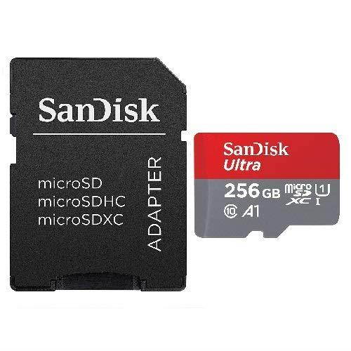 SanDisk 256GB Ultra Micro SDXC Memory Card Bundle Works with Samsung Galaxy J7 (2017), J7 (2018), J7 V (2018) Phone UHS-I Class 10 (SDSQUAR-256G-GN6MA) Plus Everything But Stromboli (TM) Card Reader