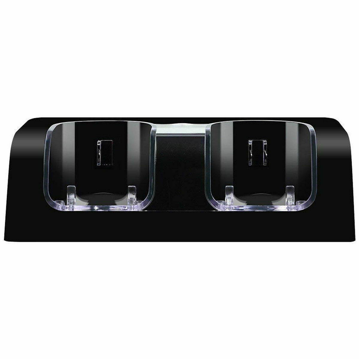 Dual Charger Charging Dock Station with 2 Battery For Wii / Wii U Remote Black