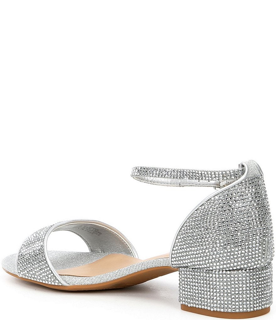 GB Girls' Amaze-Girl Rhinestone Two Piece Sandals (Youth)