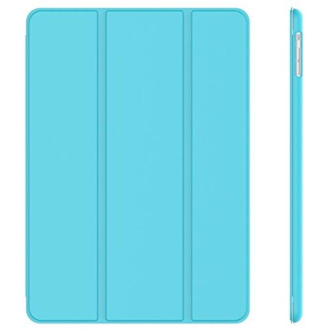 ipad air case, jetech case cover for apple ipad air 2013 model with auto sleep / wake feature blue  0463