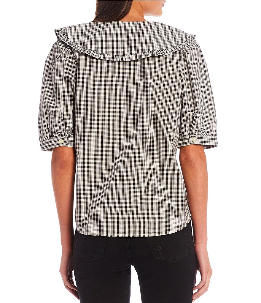 June & Hudson Short Tie Sleeve Knit Tee