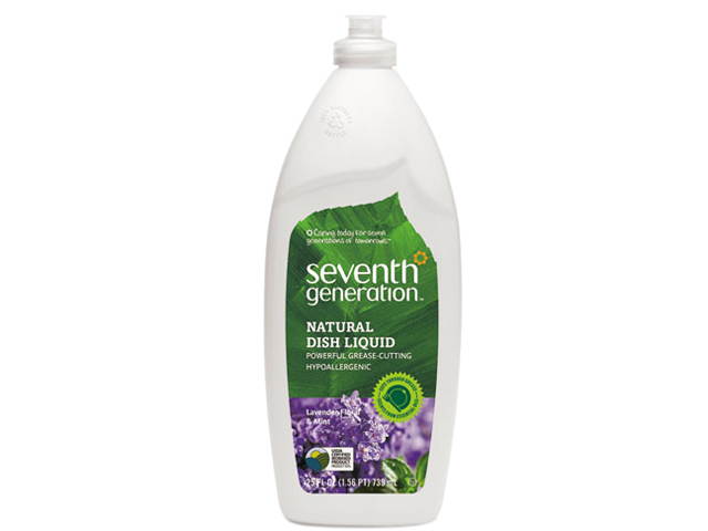 Seventh Generation 22734 Natural Dishwashing Liquid, Lavender Floral & Mint, 25 oz. Bottle
