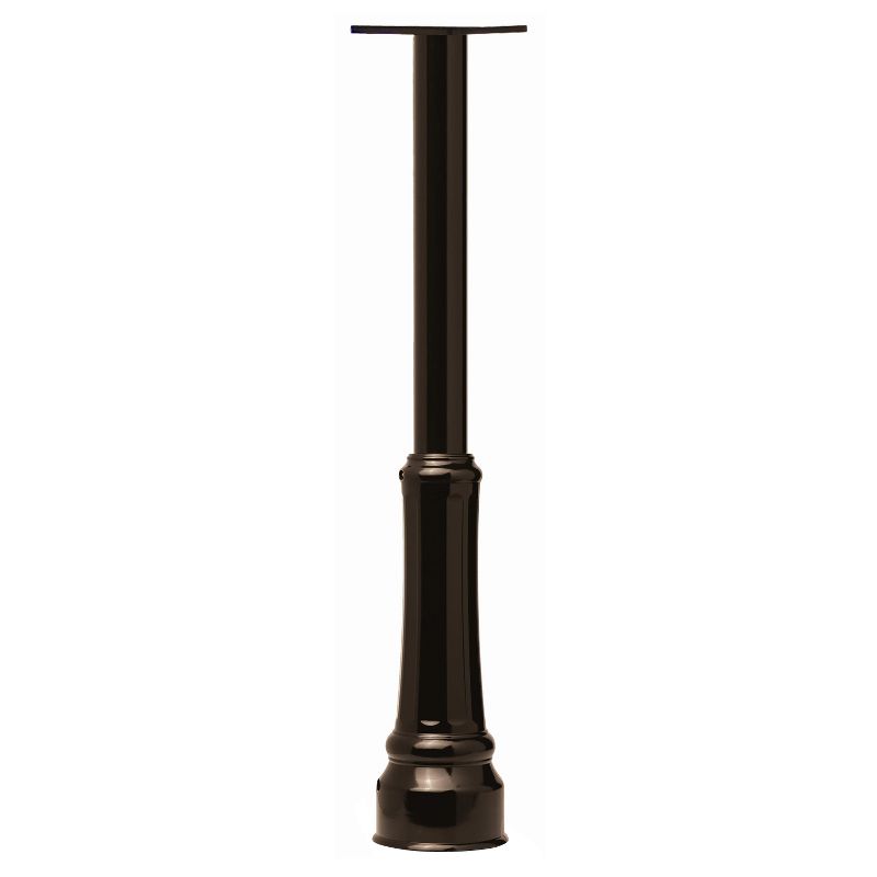 Architectural Mailbox In Ground Mailbox and Address Post with Decorative Cover Bronze