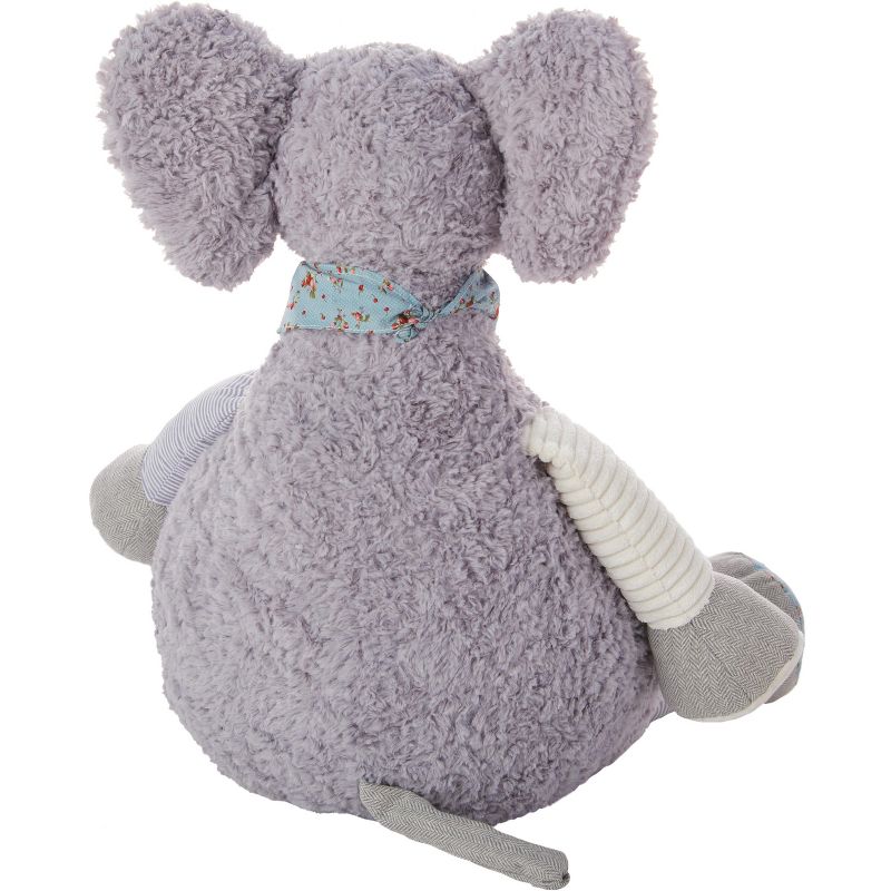 Mina Victory Elephant Plush Toy Grey 22" x 26" Stuffed Animal