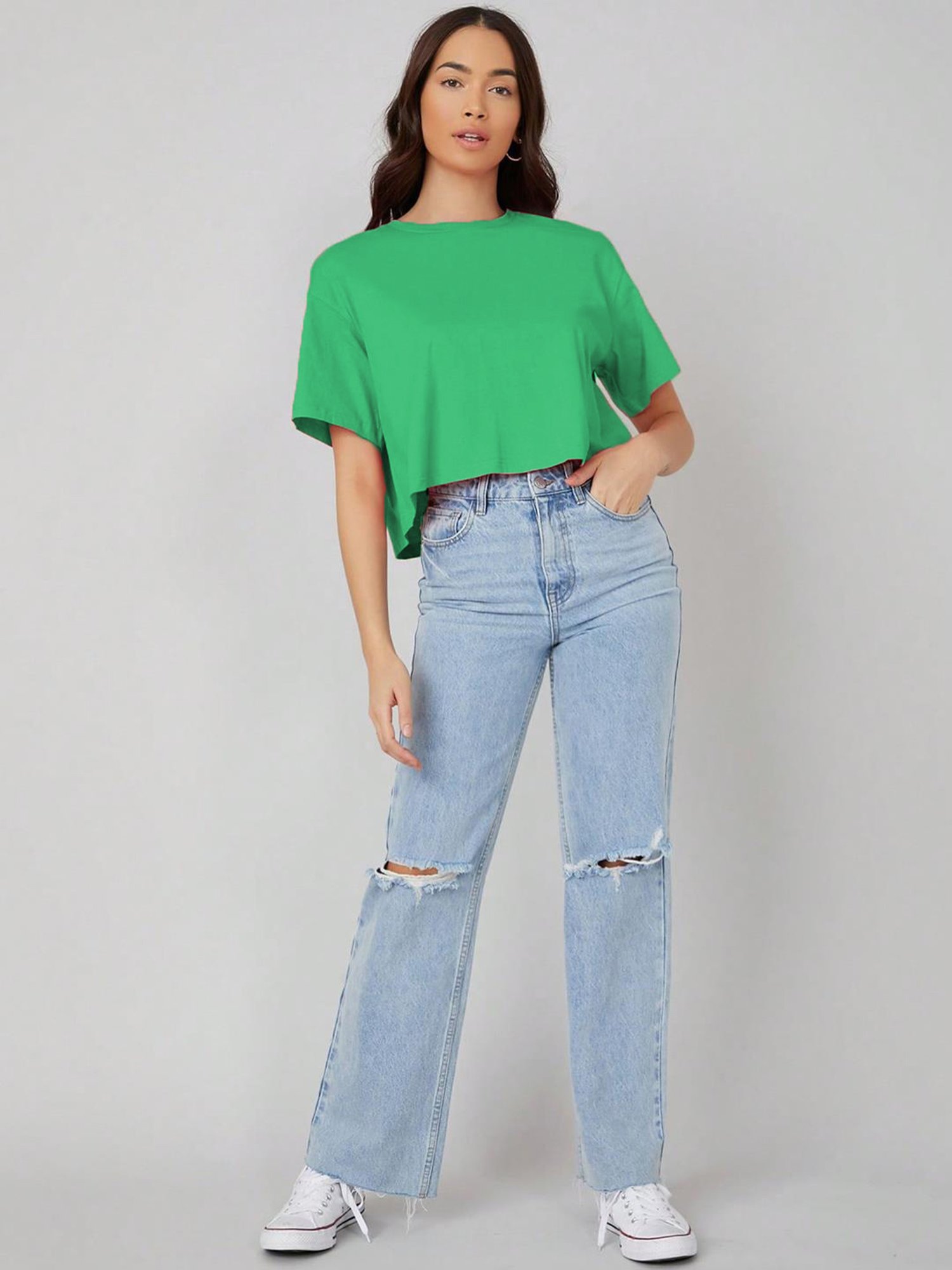 Kotty Green Relaxed Fit Oversized T-Shirt