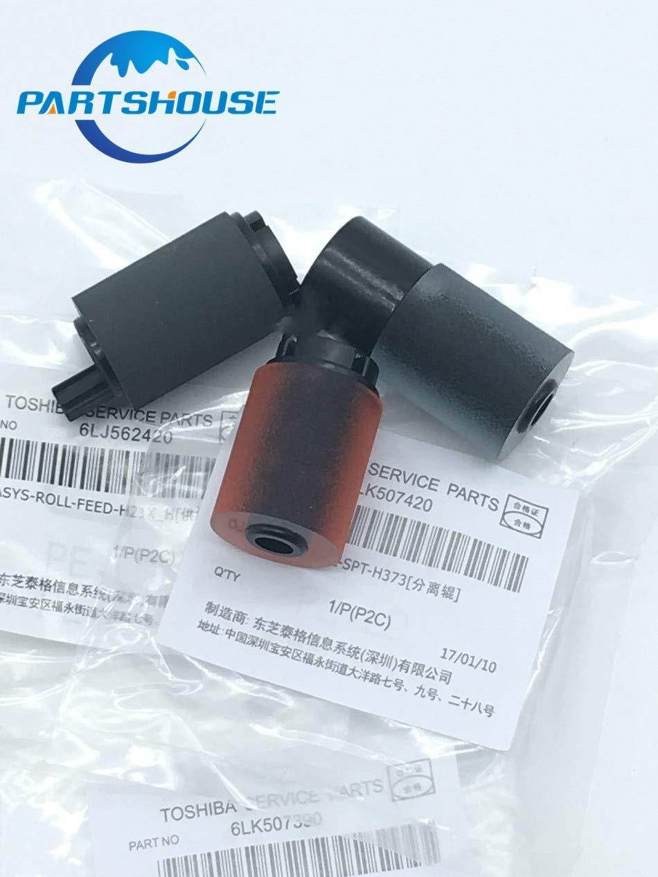 Printer Parts 2Set Original Paper Pick up Roller kit 6LK507420 6LK507390 S6LJ562430 for Toshiba 2008A 2508A 3008A 3508A 4508A 5008 Feed Roller