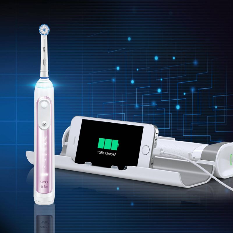 Oral-B Genius 8000 Electronic Toothbrush Powered by Braun Sakura Pink