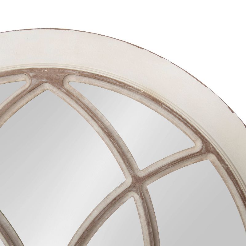 31" x 44" Nikoletta Arch Wall Mirror White - Kate & Laurel All Things Decor